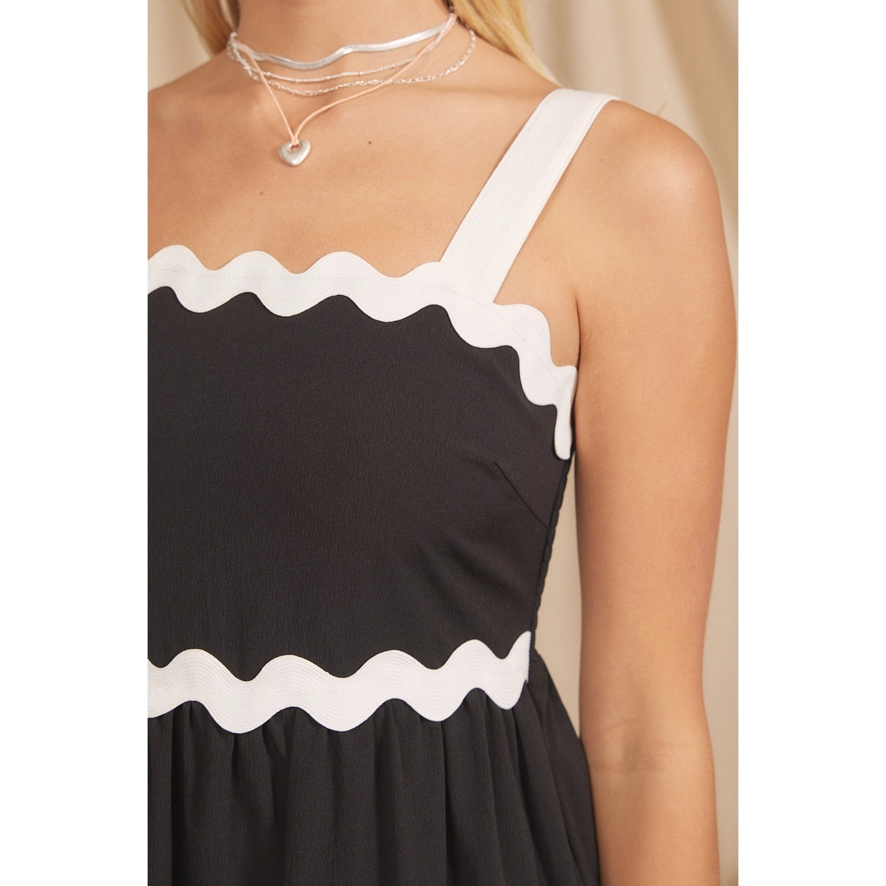 Ric Rac Maxi Dress wish Smocked Back